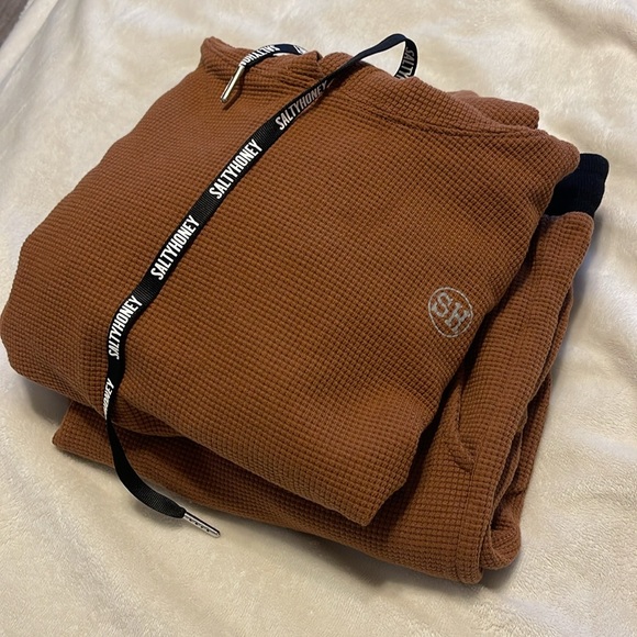 Salty Honey CHOSEN COMFORT ZONE LOUNGE SET in Rust ~ Medium - Picture 4 of 14